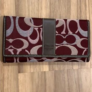 Coach double-C fabric wallet